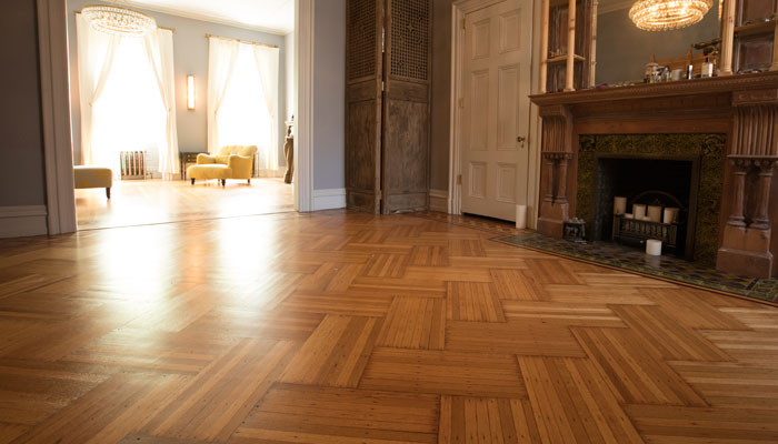 parquet wooden floor